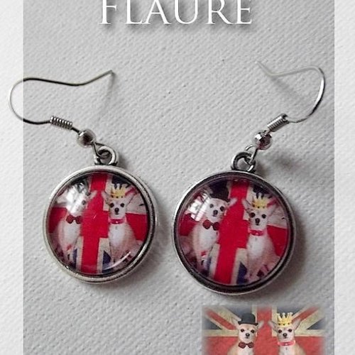 Boucles d'oreilles "couple princier"