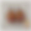 Boucles d'oreille dormeuses cabochons "couple princier inde"