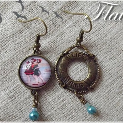 Boucles d'oreille "les baigneuses"