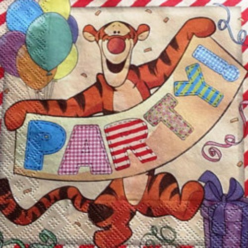 Serviette En Papier L Anniversaire De Tigrou Un Grand Marche Serviette En Papier L Anniversaire De Tigrou Un Grand Marche