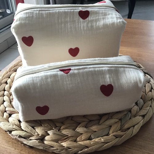 Trousse  toilette double gaze