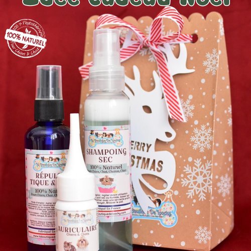 Coffret noël produit 100% naturel pour chien et chat