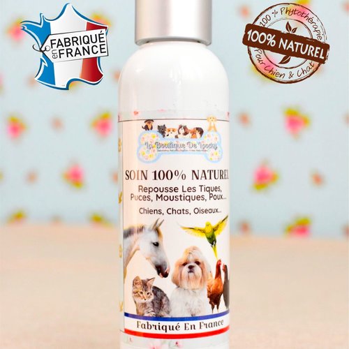 Soin Antiparasitaire 100 Naturel Pour Chien Et Chat Phytotherapie Anti Puce Et Tique Un Grand Marche