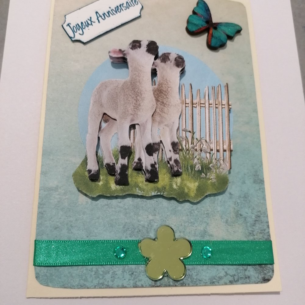 Carte Anniversaire Enfant Moutons Un Grand Marche