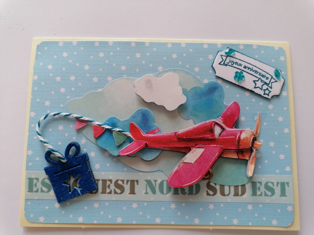 Carte Anniversaire Enfant Avion Un Grand Marche