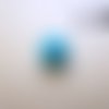 10 perles résine strassées 12 mm bleu - l10719 