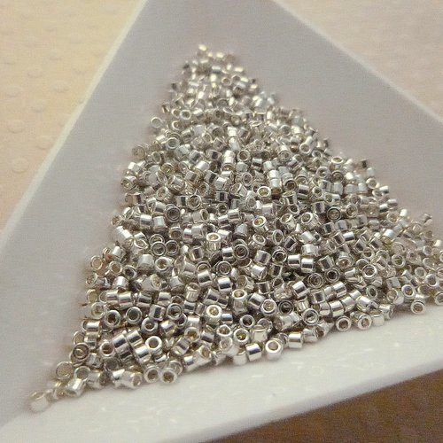 Lot de 5 g delica miyuki 11/0 galvanized silver db 0035 - dm11-0823
