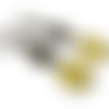 Kit création boucles d'oreilles esther jaune - kt-1191 