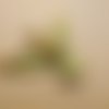 Pendentif oiseau patine vert de gris/doré 38mm - bvg-1573 