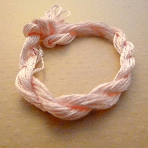Echevette fil à broder soie/rayonne rose pâle - fbsr-1159 