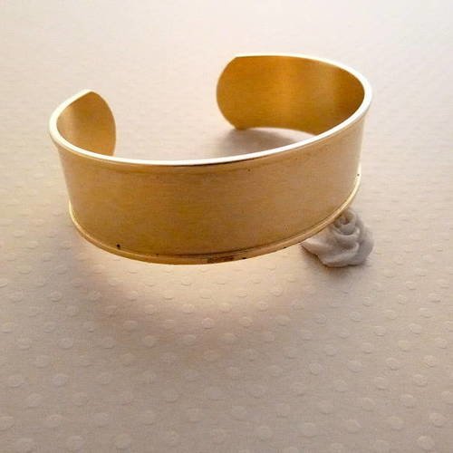 Bracelet manchette doré plaqué or 24k - bd-1385 