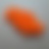 Lot de 25 facettes 6 mm orange neon mat - f6-1274 