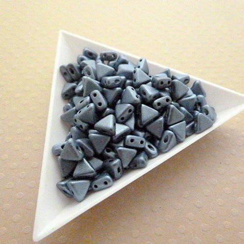 10 gr de perles kheops® par puca® 6mm met. m. blue-  pr35-1249 