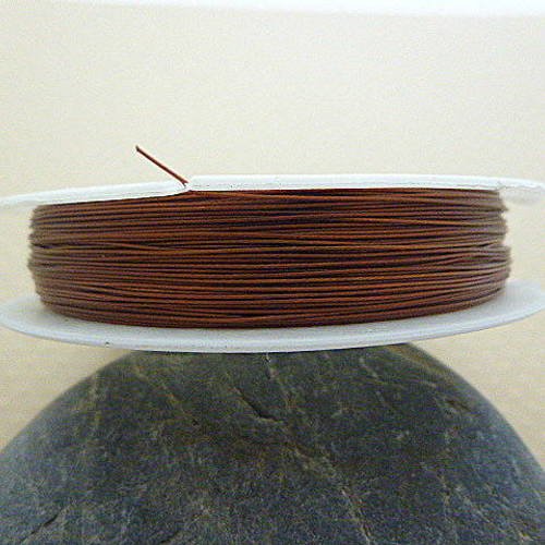 70m fil cablé marron 0,45mm - fcb-1146 