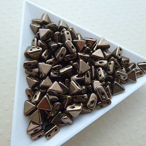 10 gr de perles kheops® par puca® 6mm dk. bronze -  pkp6-1098 