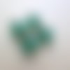 Lot de 4 perles turbines picasso emerald 11x10 mm - cbt11-0712 