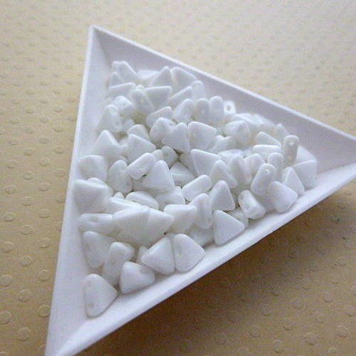 10 gr de perles kheops® par puca® 6mm opaque white- pkp6-1055 