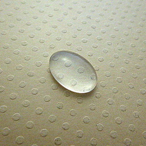13x18mm- cabochon ovale en verre transparent 13x18mm - cabov13x18-1001 