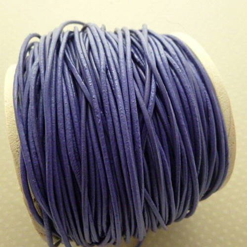 2 m cordon en cuir violet 1,5mm - cc15-0909 