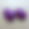 Lot de 2 perles en jade teintées violet 18x25 mm - pjo-0653 