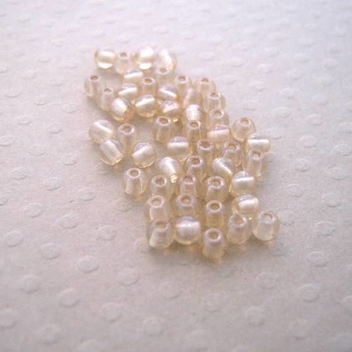 Lot de 50 perles rondes l. topaz gold 3mm - r3-0357