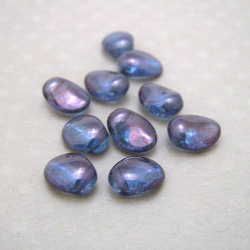 Lot de 20 perles tulip petals 6x8 mm l. tr. amethyst - vpf68-0224 