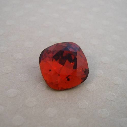 Cabochon carré en cristal 10 mm indian red