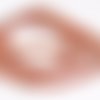 70 perles translucide a reflet brillant os 8x4mm couleur orange