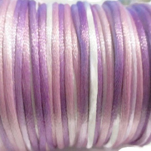 10m fil nylon queue de rat 2mm tons violet