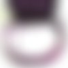 3m cordon suédine violet pailleté aspect daim 3 mm