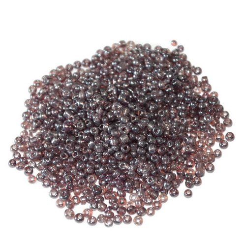 10gr perles de rocaille violet brillant translucide en verre  2mm environ 800 perles (ref66)