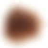 10gr perles de rocaille marron transparent 2mm (environ 800 perles)