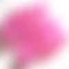 10 perles rose tréfilé multicolore en verre peint 8mm (b-21)
