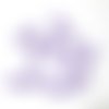 10 pendentifs acrylique forme bonbon 21x7mm couleur violet