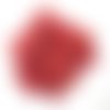 10gr perles de rocaille tube en verre couleur rouge 5mm