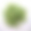 10gr perles de rocaille tube en verre couleur vert clair 5mm