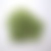 10gr perles de rocaille tube en verre couleur vert anis 5mm