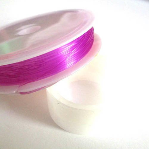 1 bobine de 7.50 m fil cristal élastique violet 0.8mm 