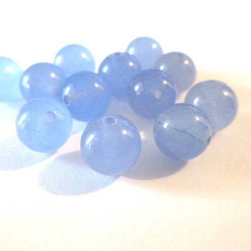 10 perles jade naturelle bleu 1   8mm (15) 