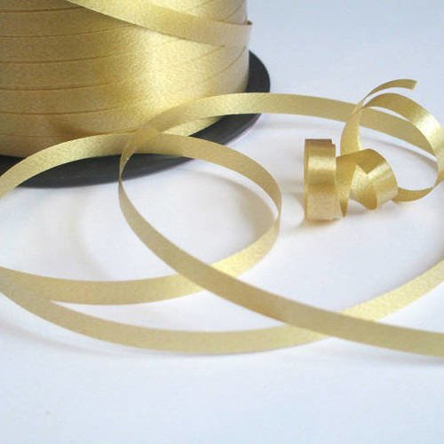 10 mètres de bolduc doré pour emballage cadeaux et  décoration 5mm 