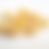 10 perles nacré  jaune or  en verre 10mm (f-) 