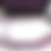 1m cordon suédine violet pailleté aspect daim 3 mm 