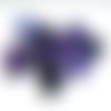 10 perles agate rayée nuances de violet 6mm 