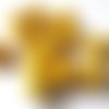 25 perles jaune turquoise de synthèse howlite 6mm 