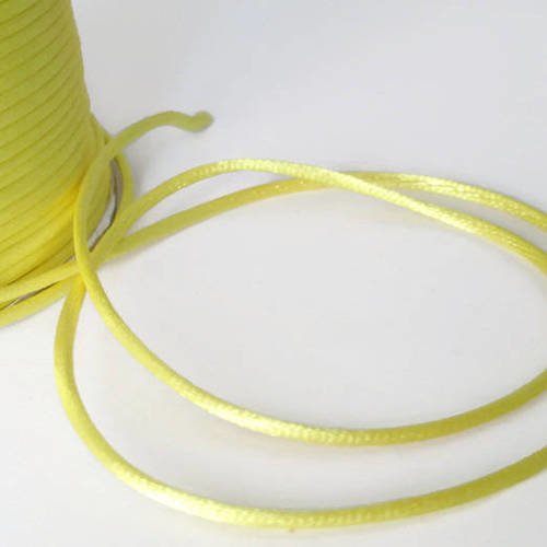 5m fil nylon jaune queue de rat 2mm 