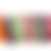 7 x 1m cordon de laine aspect daim mélange de couleur 