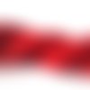 Fil nylon tressé rouge 2mm en écheveaux de 12mm 