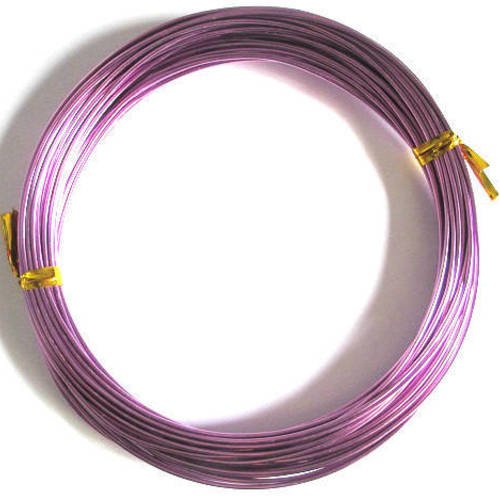 10m fil alu violet 1mm en bobine 