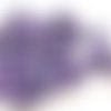 20 perles violet tréfilé rose en verre peint 4mm (a-19) 