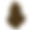 1 grande breloque pendentif coeur  couleur doré vieilli  breloque 87x50mm 